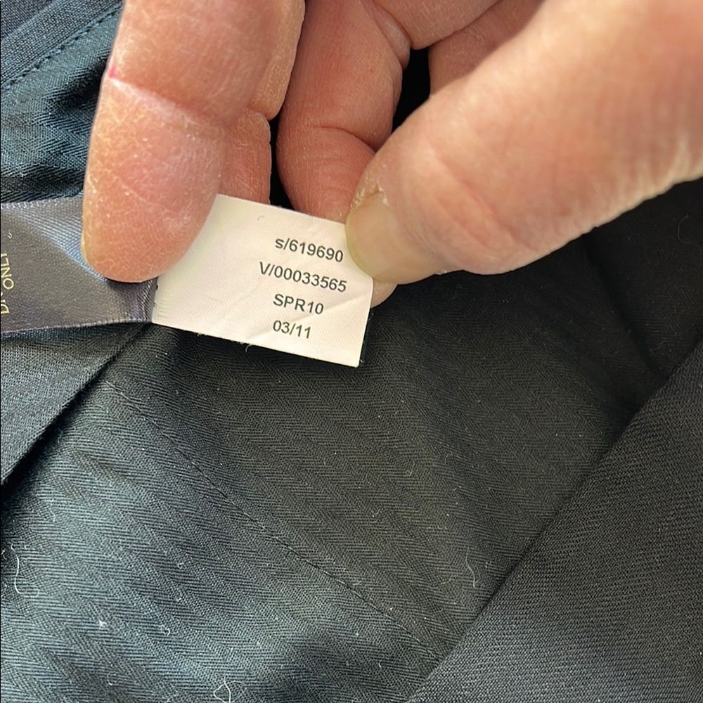 Banana Republic Pants Mens 32X32 100% Wool Black Lanificio F.lli Cerruti - Picture 10 of 13